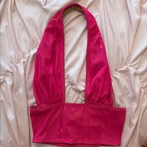 David Dalrymple for Field Vintage Y2K Hot Pink Halter